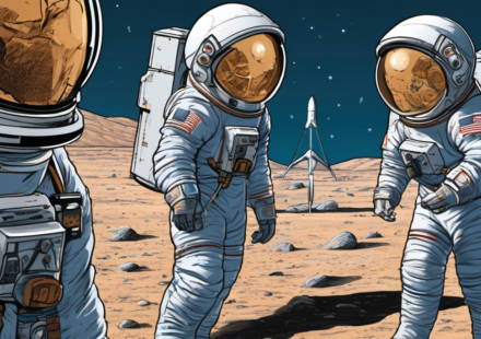 NASA Names Four Astronauts for Artemis III Moon Mission — AI-generated editorial illustration