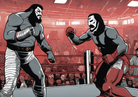 Raw in Ottawa: LA Knight, The Bloodline, and a Judgment Day Showdown — AI-generated editorial illustration
