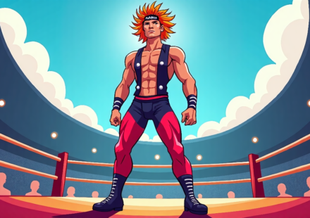 Will Ospreay Unveils World Cup‑Inspired Gear for AEW All In London 2026 — AI-generated editorial illustration