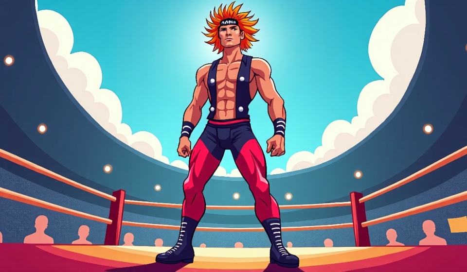 Will Ospreay Unveils World Cup‑Inspired Gear for AEW All In London 2026 — AI-generated editorial illustration