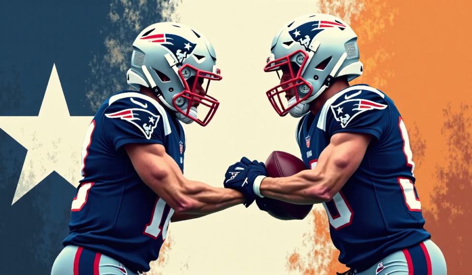 Texans Trade Safety Jaylen Reed for Patriots Receiver Kayshon Boutte — AI-generated editorial illustration
