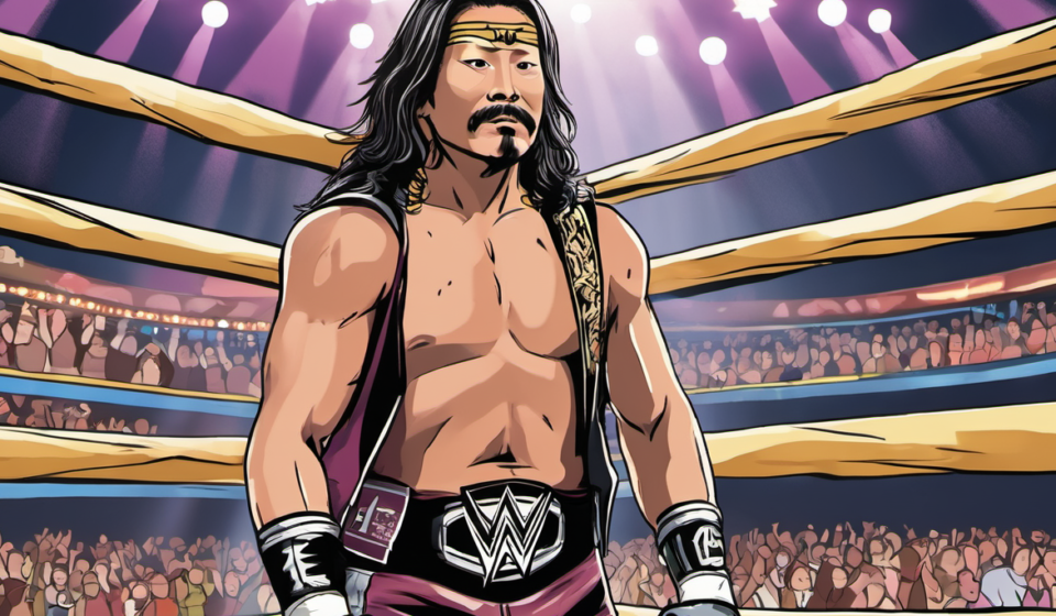 Hiromu Takahashi Debuts as Kyoki in WWE Dark Match Ahead of Ottawa Raw — AI-generated editorial illustration