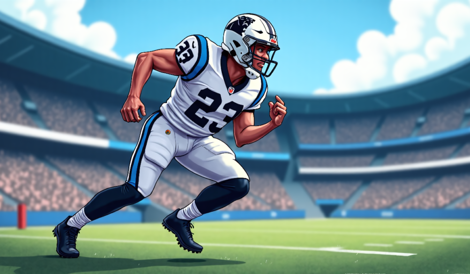 Panthers Anticipate Chuba Hubbard’s Week‑1 Return After Hamstring Injury — AI-generated editorial illustration