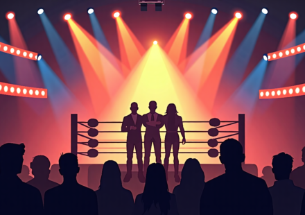 Raw’s New Faction and Upcoming Main Events Set the Stage — AI-generated editorial illustration