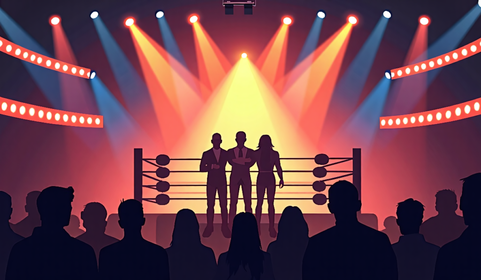 Raw’s New Faction and Upcoming Main Events Set the Stage — AI-generated editorial illustration