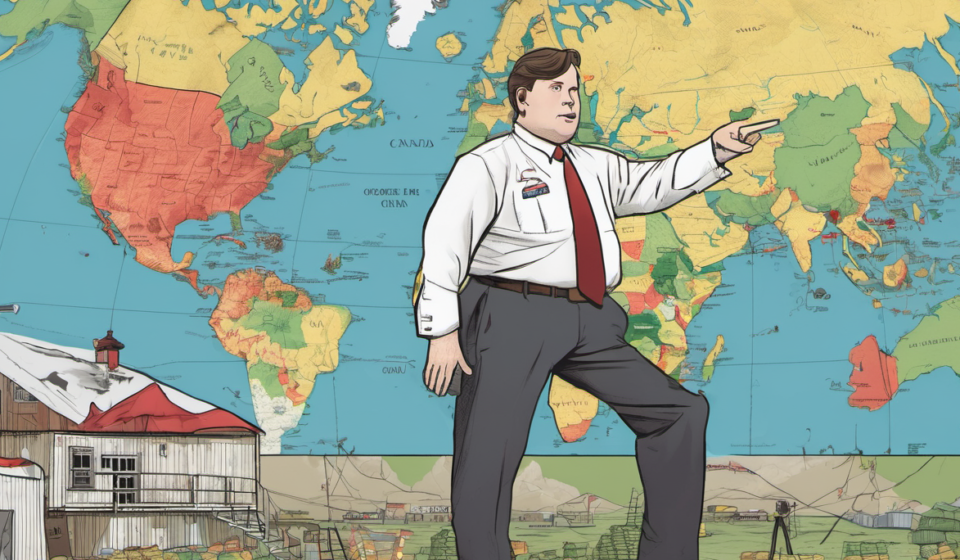 Vance Blames Canada for Favoring China in Trade, Calls It ‘Insanity’ — AI-generated editorial illustration