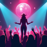 Kacey Musgraves Launches Tour with Disco Ball Stagecraft — AI-generated editorial illustration