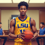 RJ Luis Jr. Cleared to Join LSU After Court Ruling — AI-generated editorial illustration