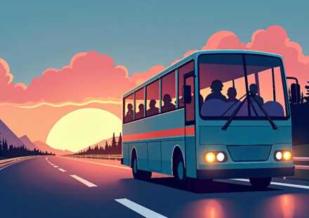 Buck Cherry’s Tour Bus Crash Leaves Fans in Shock — AI-generated editorial illustration