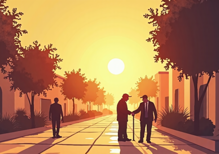 Arizona Grandpa Faces Above‑Knee Amputation After Scorching Sidewalk Collapse — AI-generated editorial illustration