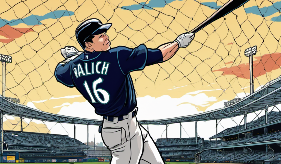 Cal Raleigh Breaks Slump with Career‑High Three‑Homer Game — AI-generated editorial illustration