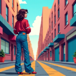 Baggy Jeans Take Over 2026: Why the Y2K Trend Is Back — AI-generated editorial illustration