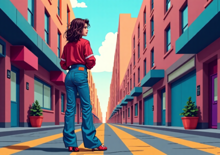 Baggy Jeans Take Over 2026: Why the Y2K Trend Is Back — AI-generated editorial illustration