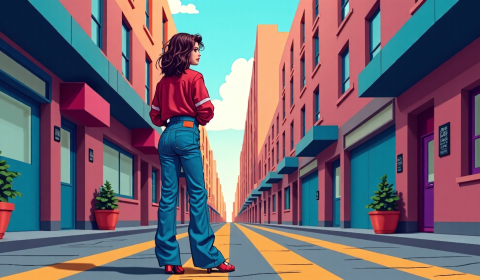 Baggy Jeans Take Over 2026: Why the Y2K Trend Is Back — AI-generated editorial illustration