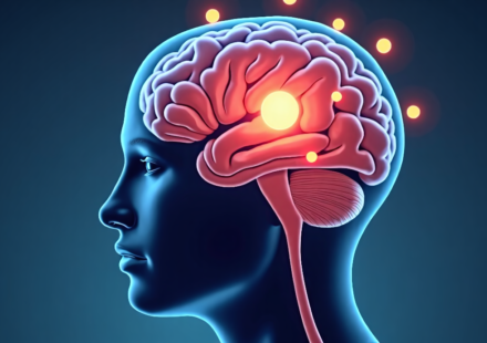 Brain Shifts at 50 May Heighten Dementia Risk — AI-generated editorial illustration