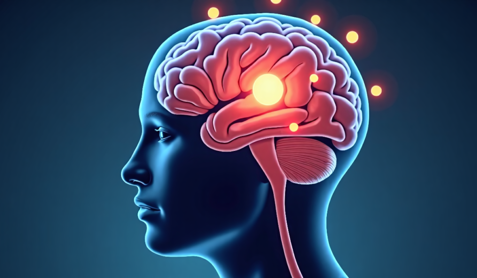 Brain Shifts at 50 May Heighten Dementia Risk — AI-generated editorial illustration