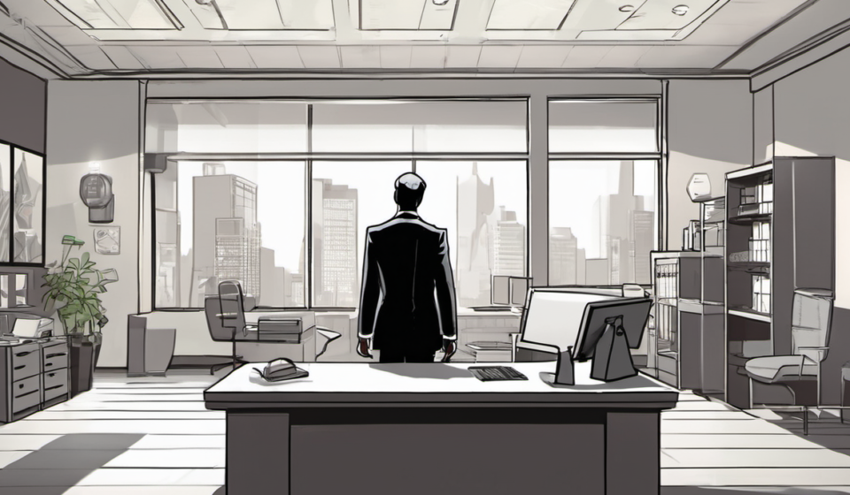 Shorts in the Office? Why Men Should Stick to Dress Pants — AI-generated editorial illustration