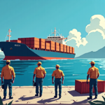 Pacific Island Nations Detain Chinese Ship Carrying Banned Shark Fins — AI-generated editorial illustration