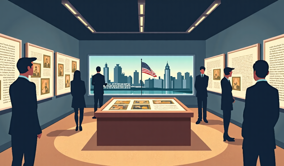 Dearborn Museum Challenges America’s Post‑9/11 Narrative — AI-generated editorial illustration