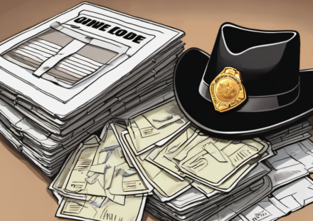 California Sheriff Holds 650,000 Ballots as Supreme Court Decides Return — AI-generated editorial illustration