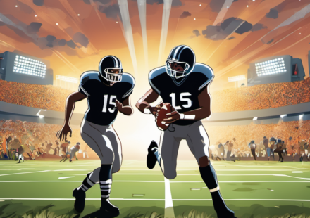 Fernando Mendoza Emerges as Raiders’ Top QB, Rams Eye Backup Options — AI-generated editorial illustration