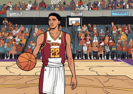 Tyrese Haliburton Speaks Out: NBA Schedule's Achilles' Problem — AI-generated editorial illustration