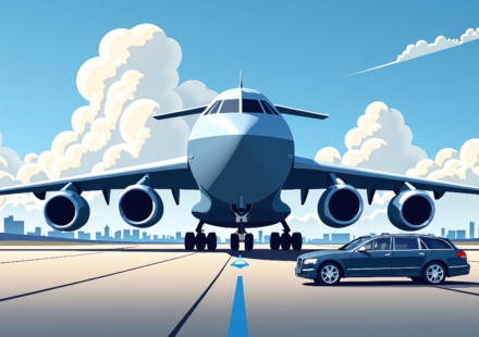 CIA Director’s Secret Moscow Trip Sparks U.S. Air Force C‑17 Sightings — AI-generated editorial illustration