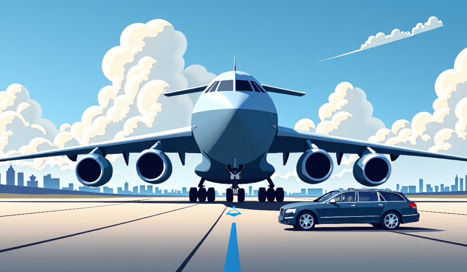 CIA Director’s Secret Moscow Trip Sparks U.S. Air Force C‑17 Sightings — AI-generated editorial illustration