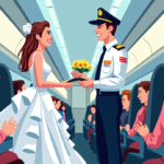 Mid‑Air Wedding: Pilot Marries Couple at 35,000 Feet — AI-generated editorial illustration