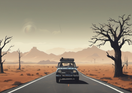 ‘It Ends’ Drops Final Trailer: Gen‑Z Horror on an Endless Highway — AI-generated editorial illustration