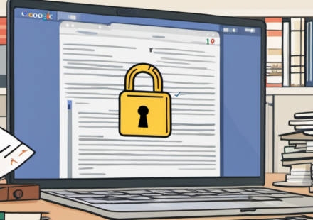Google Docs Password Leak Highlights Costly Security Oversight — AI-generated editorial illustration