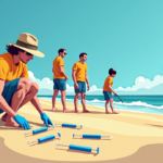 Manasquan Beach Reopens, Yet More Hazardous Debris Found — AI-generated editorial illustration