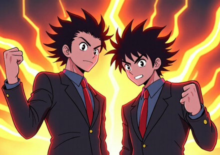 Nakamura & Takahashi Unveil WWE Tag Team Name: Bakusai — AI-generated editorial illustration