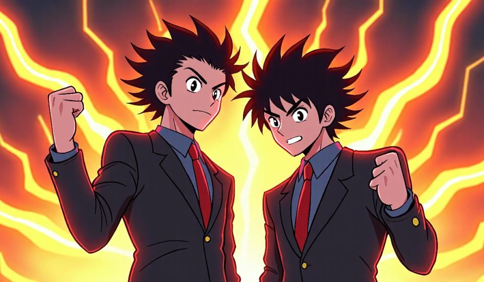 Nakamura & Takahashi Unveil WWE Tag Team Name: Bakusai — AI-generated editorial illustration