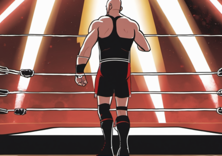 Adam Pearce: Wrestling Only If WWE’s Fingerprints Are On It — AI-generated editorial illustration