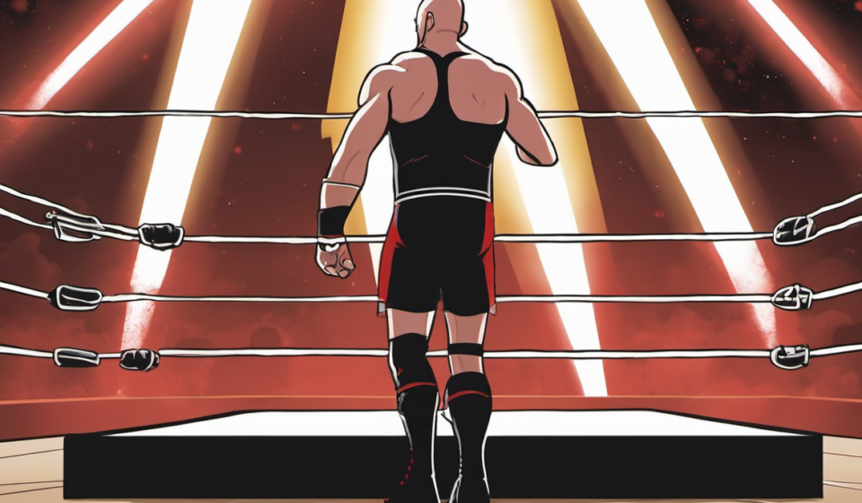 Adam Pearce: Wrestling Only If WWE’s Fingerprints Are On It — AI-generated editorial illustration