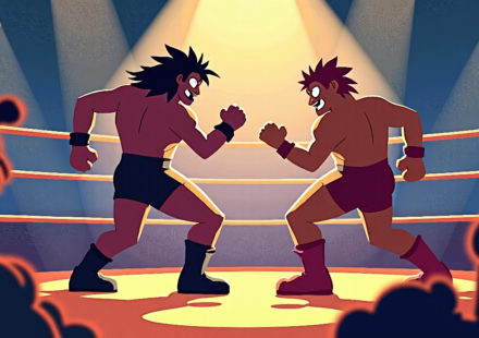 NXT Highlights: Rey Fenix vs. EK Prosper, Zaria vs. Kali Armstrong — AI-generated editorial illustration