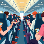 Airplane Etiquette: What Passengers Find Most Annoying — AI-generated editorial illustration