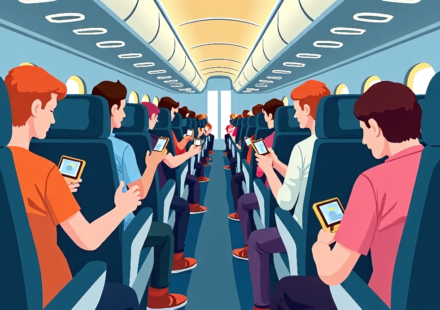 Airplane Etiquette: What Passengers Find Most Annoying — AI-generated editorial illustration
