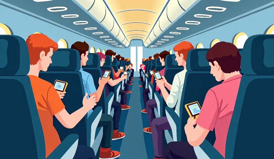 Airplane Etiquette: What Passengers Find Most Annoying — AI-generated editorial illustration