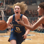 Clark's clutch performance seals Fever's win over Dream in thrilling overtime — AI-generated editorial illustration
