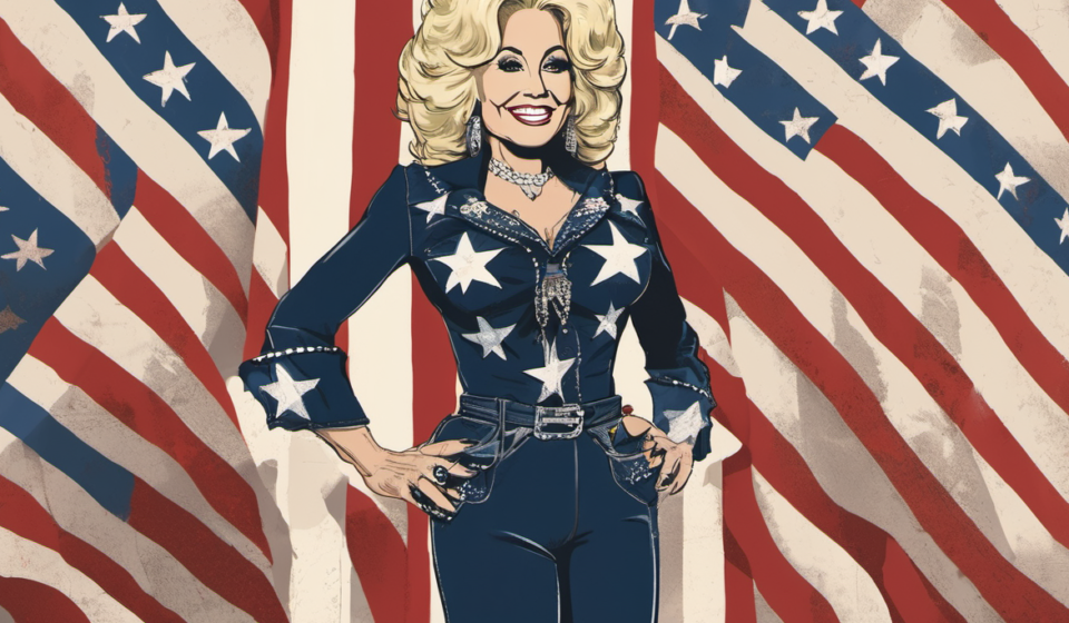 Dolly Parton: The American Dream Personified, Says 2026 Poll — AI-generated editorial illustration