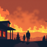 Reno Residents Face Uncertain Future After Devastating Hawk Fire — AI-generated editorial illustration