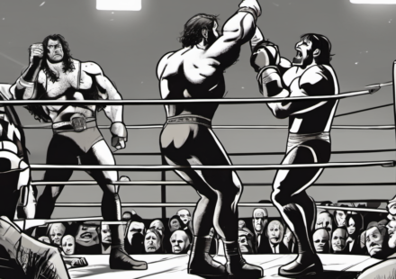 Will Ospreay Recounts Backstage Clash Between CM Punk and Jack Perry — AI-generated editorial illustration