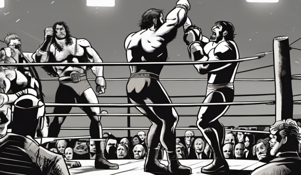 Will Ospreay Recounts Backstage Clash Between CM Punk and Jack Perry — AI-generated editorial illustration