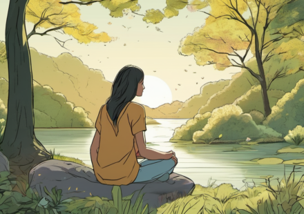 Healing from Childhood Trauma: A Navy Veteran's Psychedelic Journey — AI-generated editorial illustration