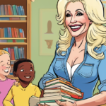 Dolly Parton’s Legacy: From Music to Literacy Advocacy — AI-generated editorial illustration