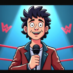 Little Guido Reveals Name Change, Lesnar Slap & WWE Secrets — AI-generated editorial illustration
