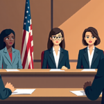 Prosecutor Warns Jury Women May Challenge Postpartum Defense — AI-generated editorial illustration