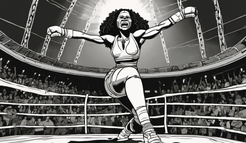 Kali Armstrong Secures Heatwave Spot with Title Unification Match — AI-generated editorial illustration